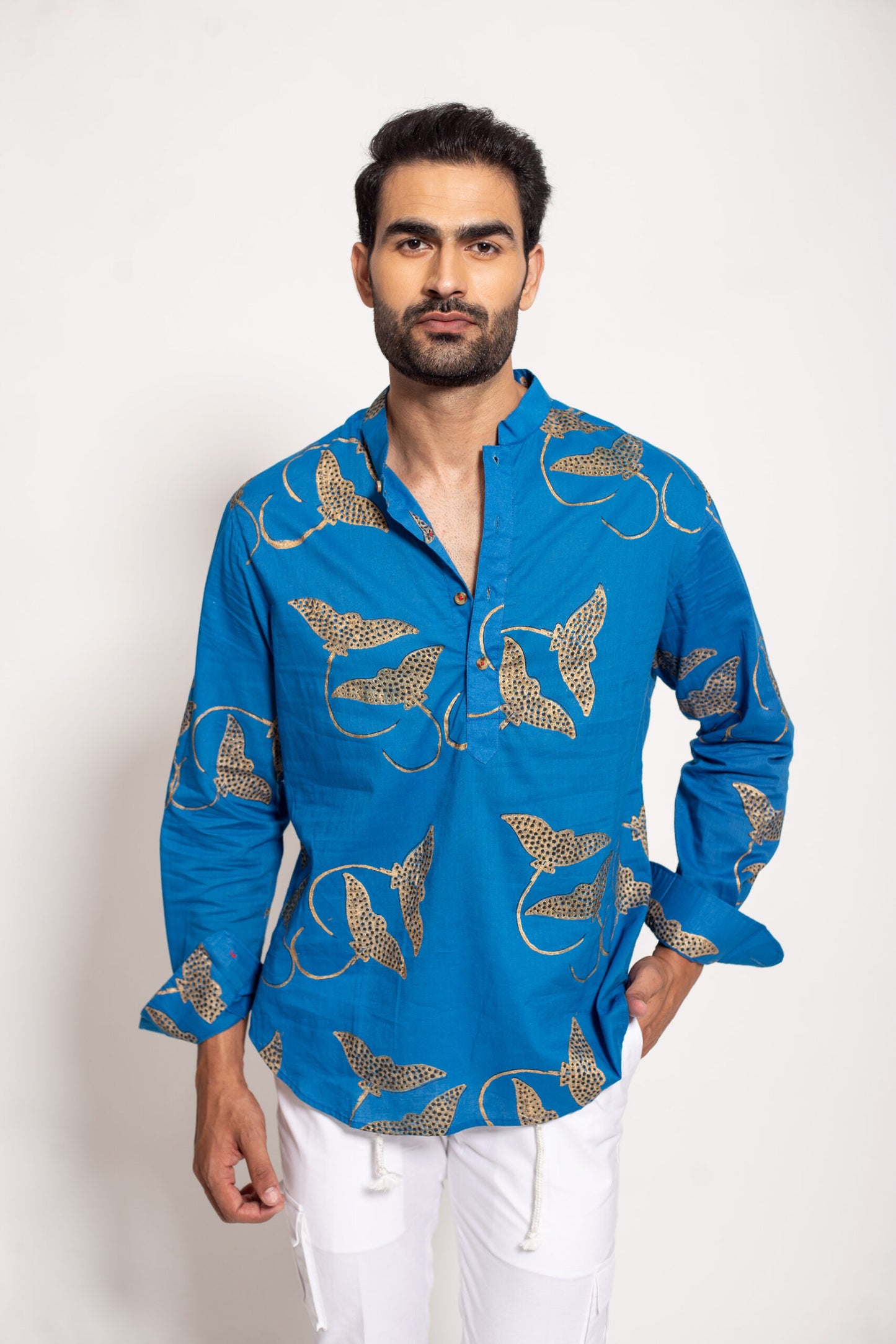 The Blue Stingray Short Kurta