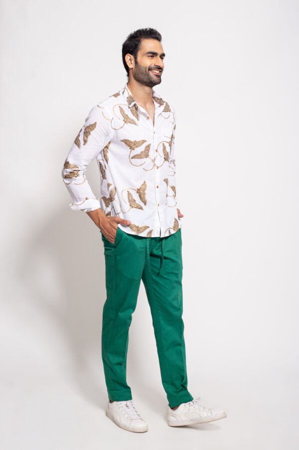 The Green Chino Drawstring Pants