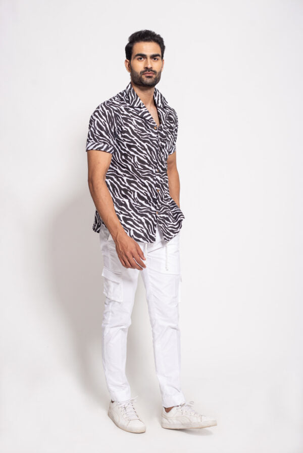 The White Oxford Cargo Drawstring Pants