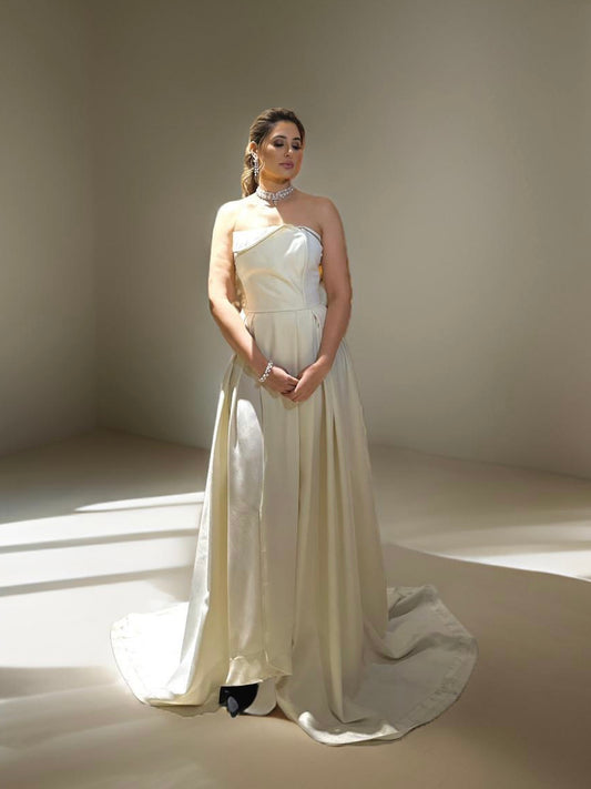 NARGIS FAKHRI- The Celeste Ivory Gown