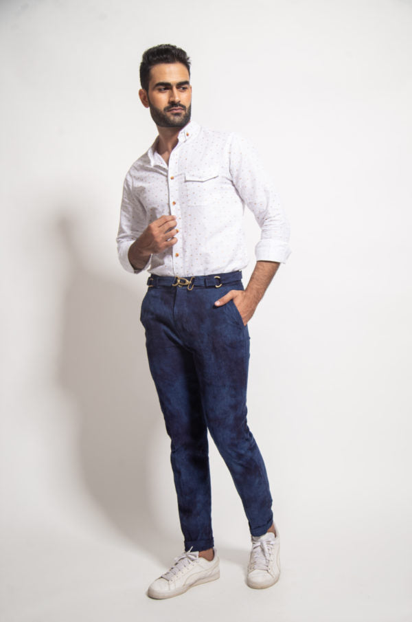 The Navy Distressed Corduroy Pants