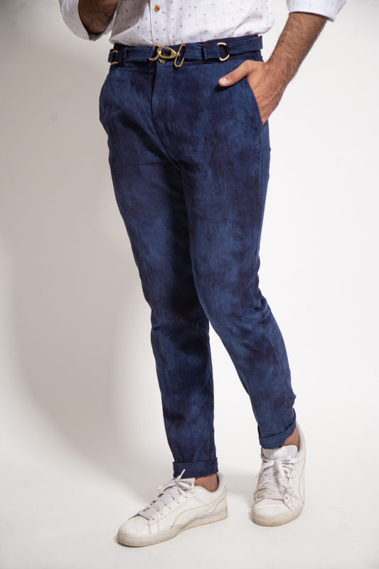 The Navy Distressed Corduroy Pants