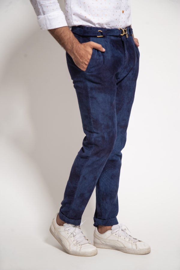 The Navy Distressed Corduroy Pants