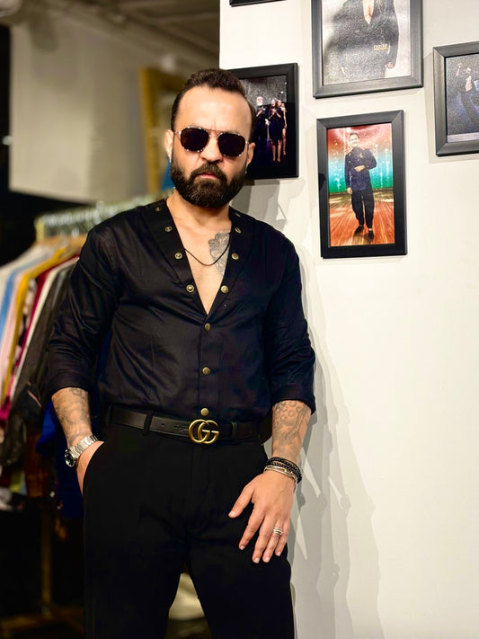 The Deep Noir Luxe Shirt