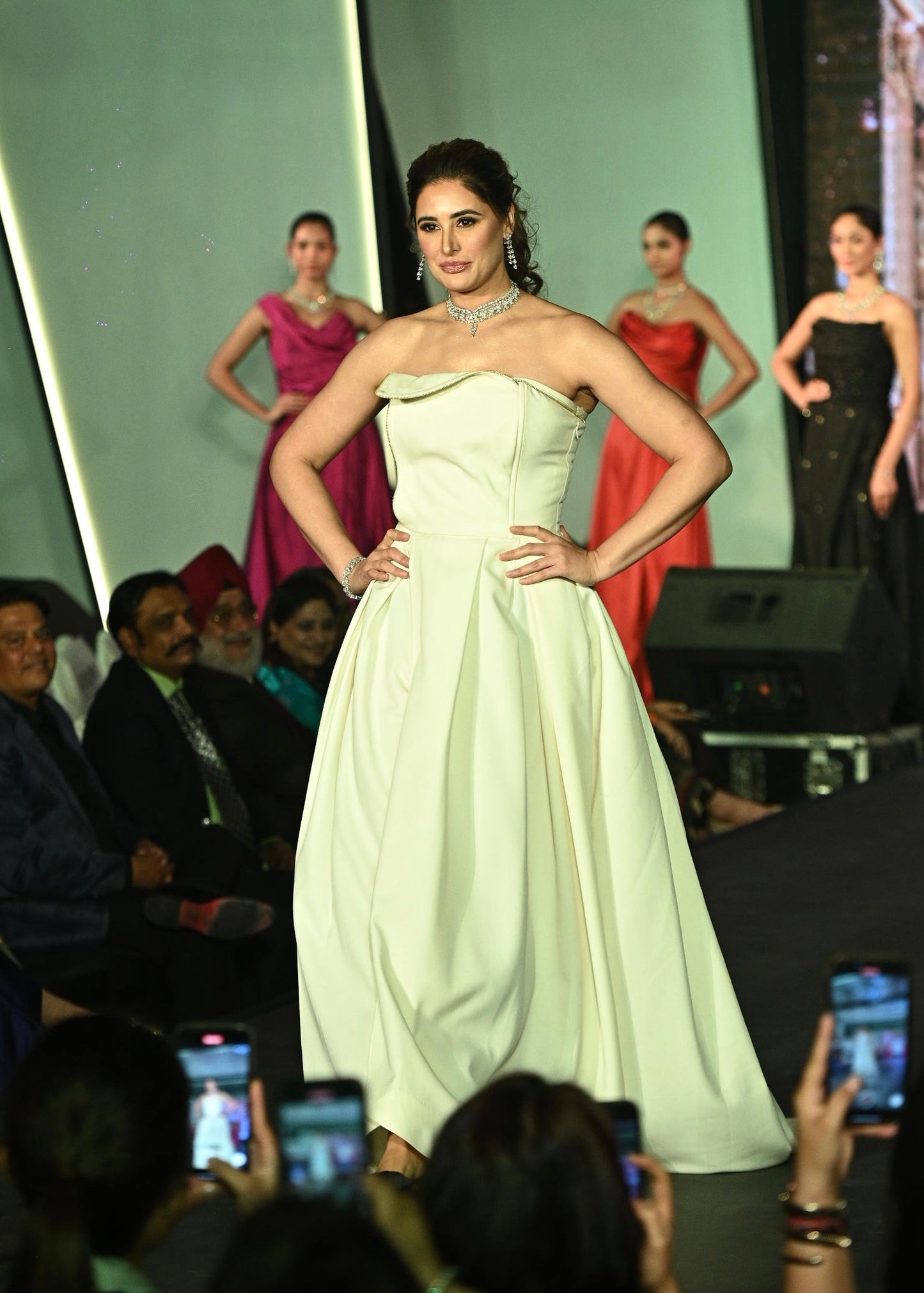 NARGIS FAKHRI- The Edward Ivory Gown