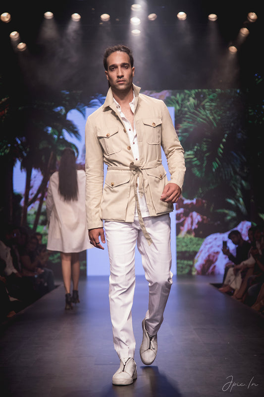 The Beige Safari Robe Jacket